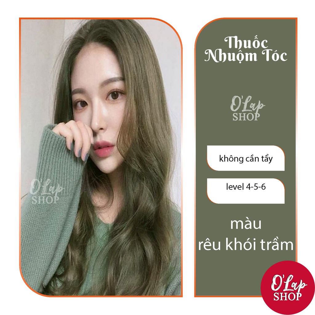 Thuốc nhuộm tóc RÊU KHÓI TRẦM phục hồi không cần thuốc tẩy tóc