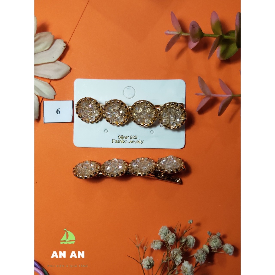 [ĐẸP-RẺ] Set Ghim Kẹp Tóc Đính Đá Nhiều Màu Sang Trọng Phong Cách Hàn Quốc phụ kiện tóc giá rẻ cho các bạn nữ TO11-SET6