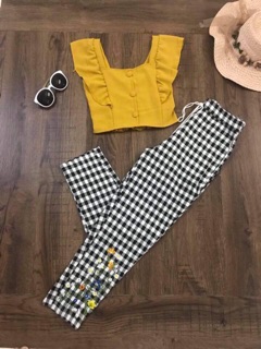 SET CARO THÊU HOA CÚC