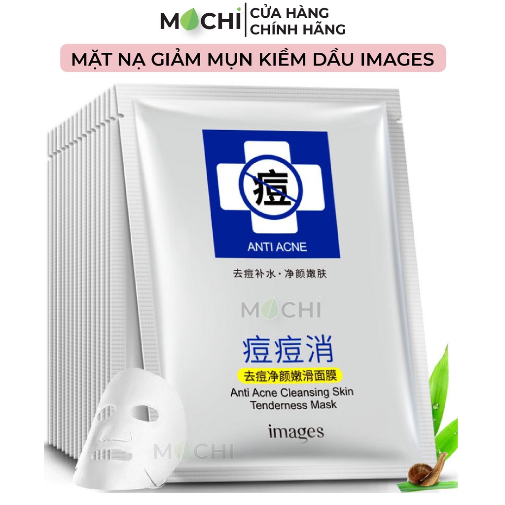 Mặt Nạ Giảm Mụn Kiềm Dầu Dưỡng Trắng Da Mụn Cám Mụn Đầu Đen Mask Giấy Cấp Ẩm Acne Skin IMAGES Nội Địa Trung MOCHI SHOP | BigBuy360 - bigbuy360.vn