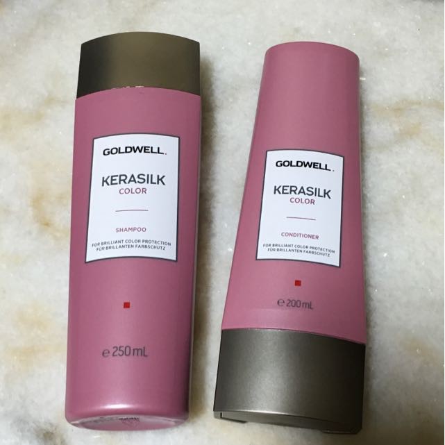 Gội xả bảo vệ màu nhuộm GOLDWELL KERASILK COLOR 250ml/200ml