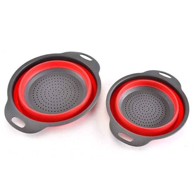 Set 2 rổ silicone gấp gọn