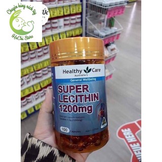 Mầm đậu nành Lecithin HealthyCare🍀  Lecithin HealthyCare 1200mg 100 vi