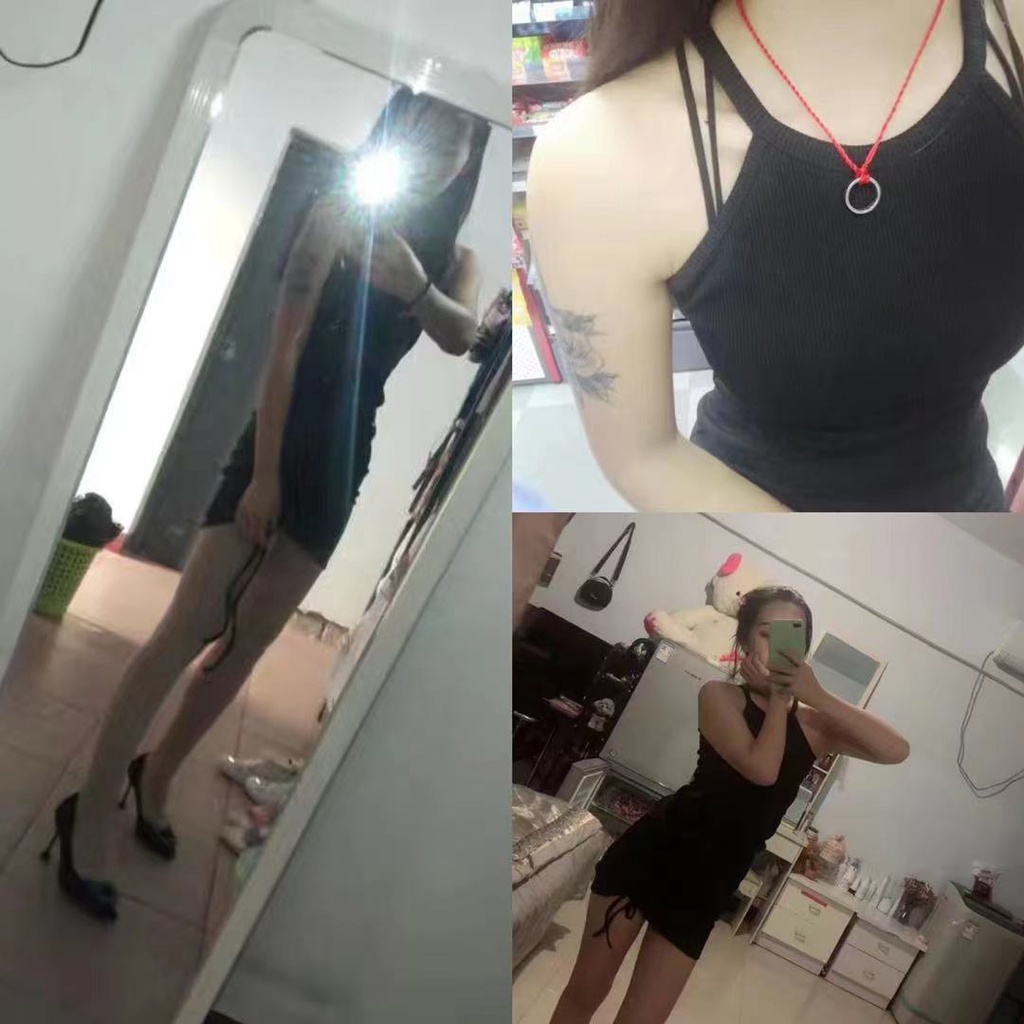 Đầm Hai Dây Màu Đen Ôm Dáng Thời Trang Dành Cho Nữ