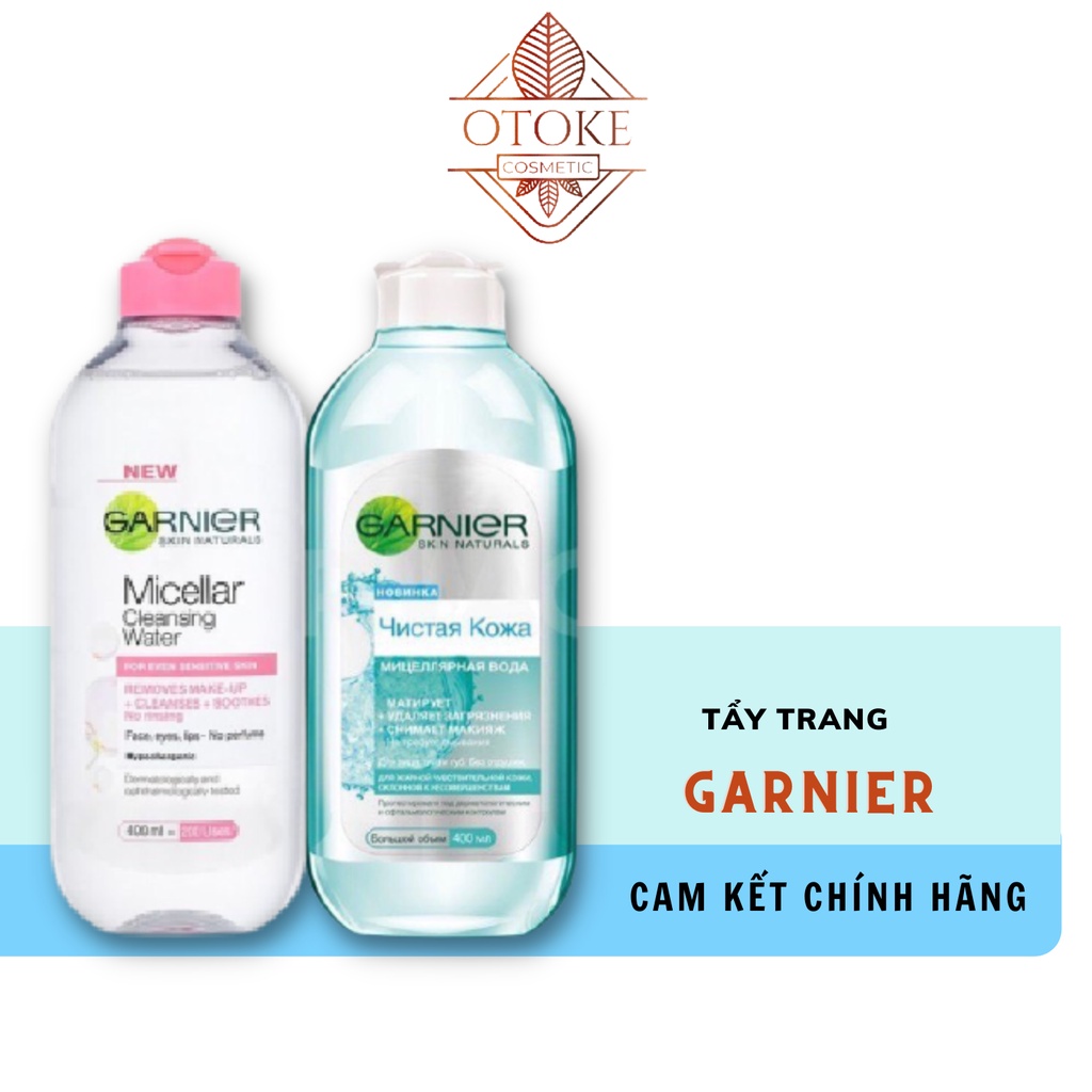 Tẩy trang Garnier Pháp 400ml