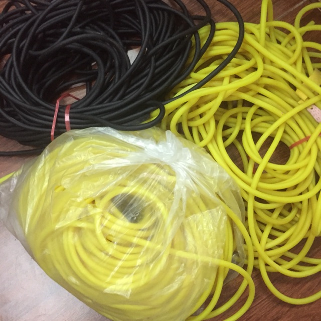 Dây ná cao su tròn 6mm - 30k / mét, bán tối thiểu 2m trở lên, dây có đường kính 6mm, độ đàn hồi và bền cao
