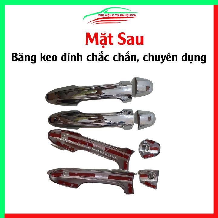 Ốp tay hõm mạ crom Vios 2019-2020-2023sáng bóng chống trầy bảo vệ cửa xe ô tô