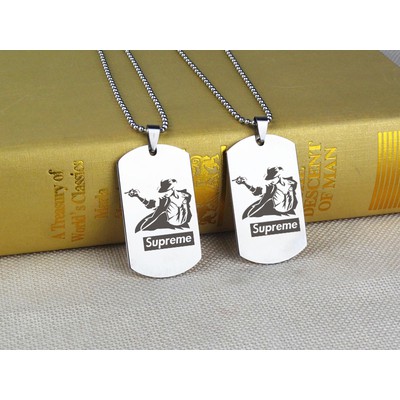 Dây Chuyền Dogtag Hợp Kim Không Gỉ Nam Nữ