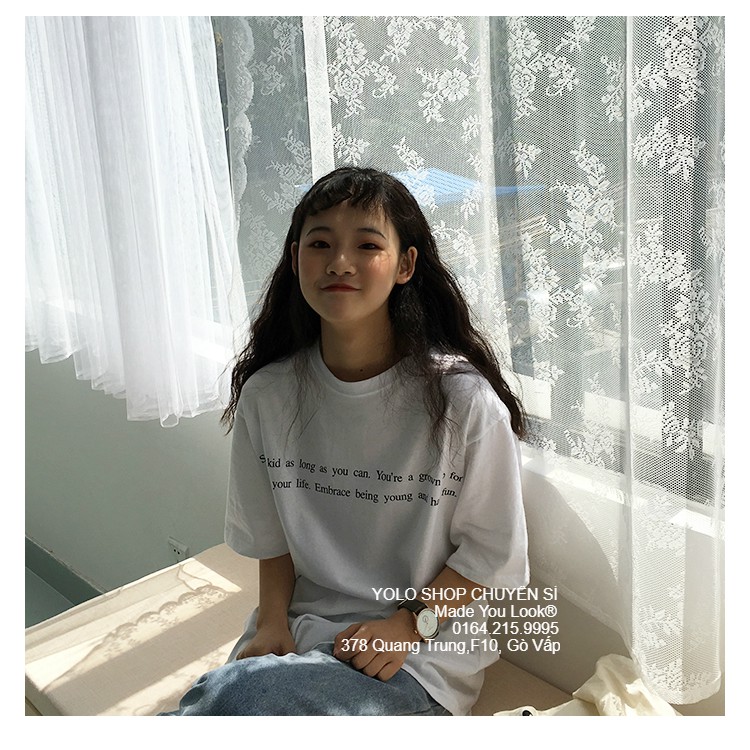 Áo thun tay lỡ  STAY A KID  phông Unisex nam nữ tee oversize form rộng pull Ulzzang Streetwear Hàn Quốc vải mềm