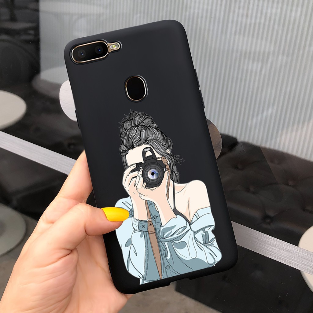 OPPO A5S Case OPPO A5S A5 S A 5S Cover Fashion Lady Case OPPO A5S Silicone Soft TPU Phone Bumper