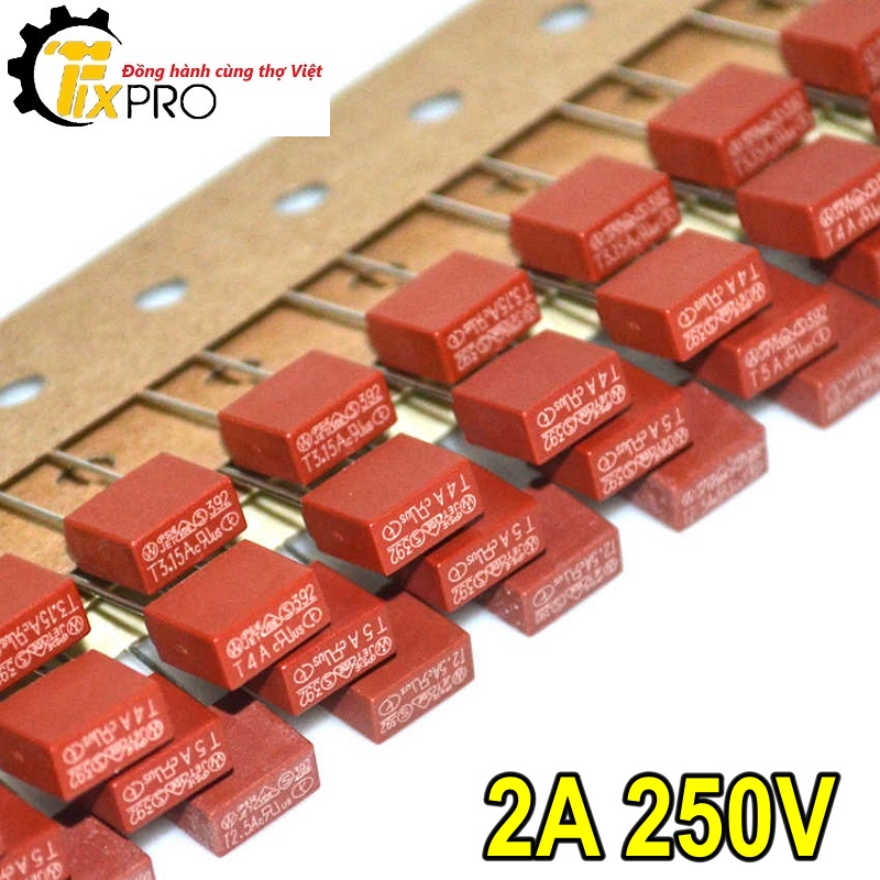 Cầu chì hộp 2A 8.5x4mm 250V chất lượng tốt