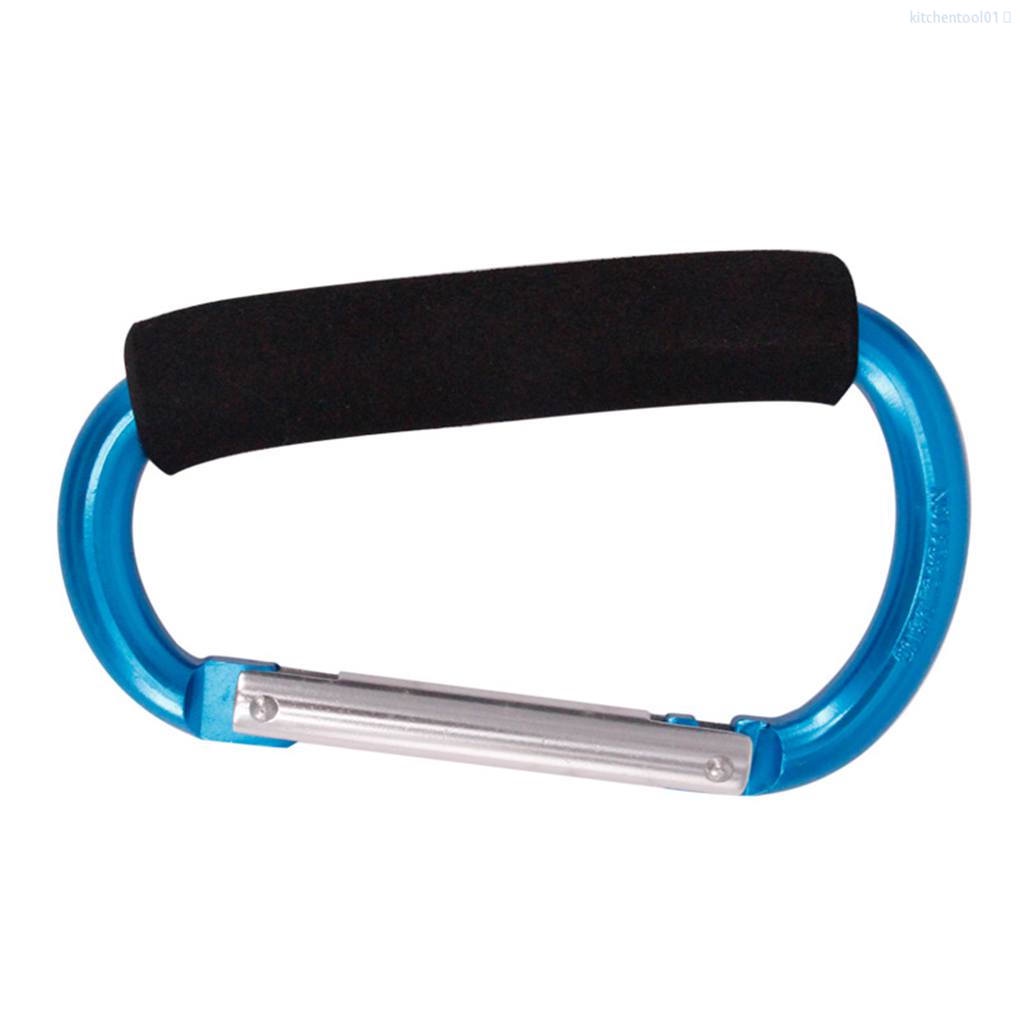 Móc khóa chữ D bằng hợp kim nhôm có tay cầm size lớn màu sắc ngẫu nhiên