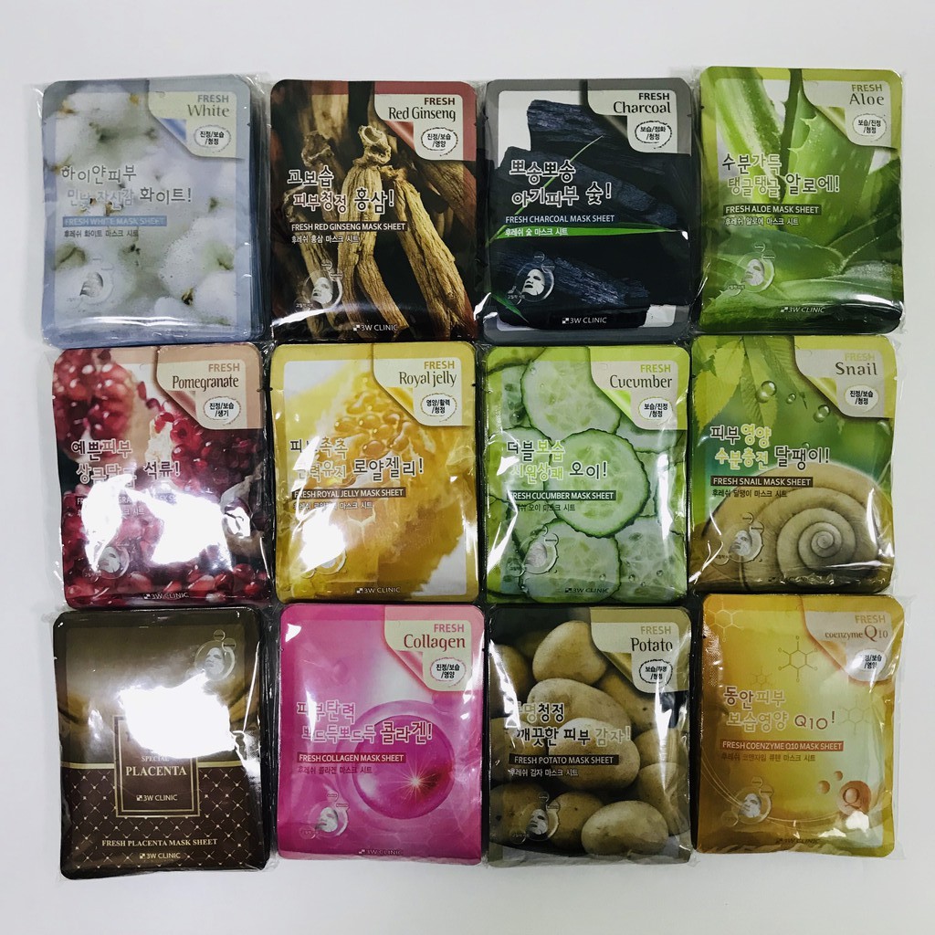 [SALE] [CAM KẾT 100% CHÍNH HÃNG] Mặt nạ 3w Clinic Fresh Mask Sheet Hàn Quốc | BigBuy360 - bigbuy360.vn