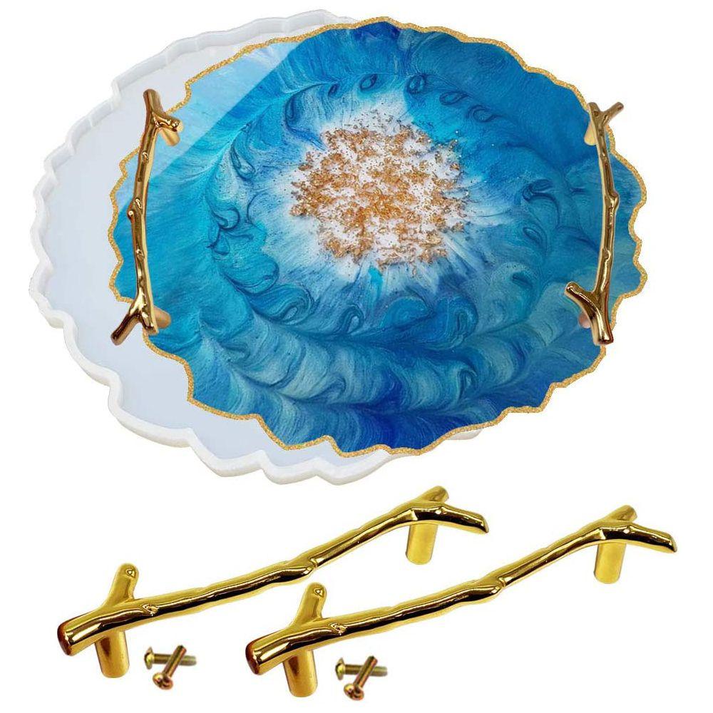 Khuôn Làm Khay Trà Trái Cây Bằng Nhựa Resin DIY