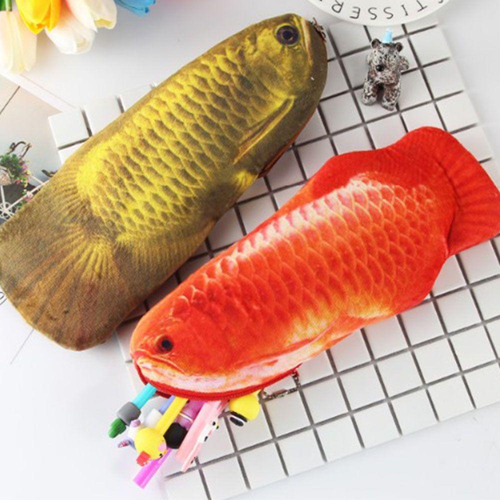 Túi Đựng Bút Hình Cá 3D Sáng Tạo