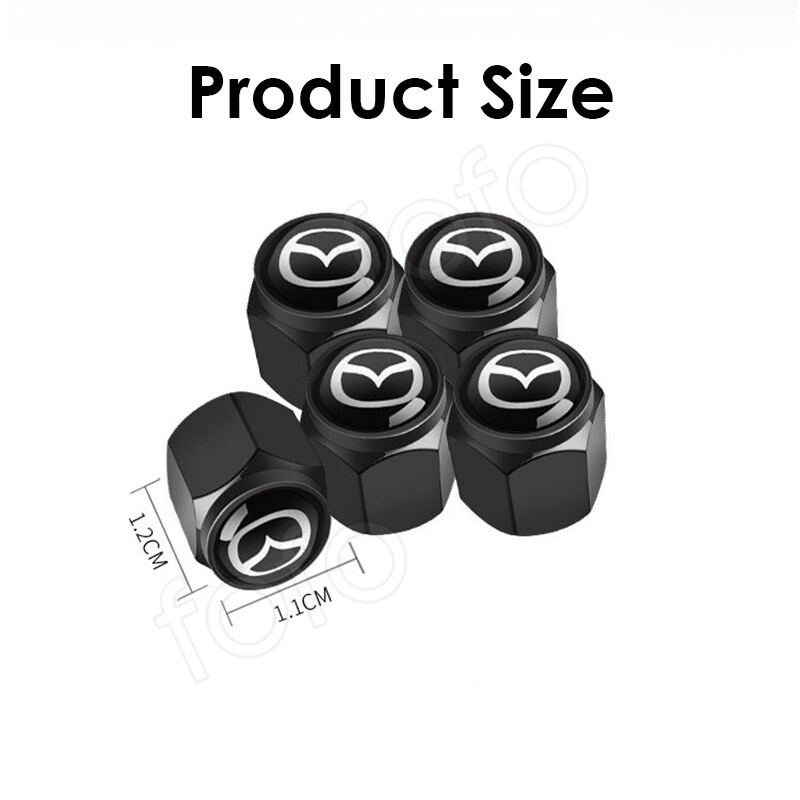 5 Nắp Van Bằng Hợp Kim Kẽm Cho Xe Hơi Mazda