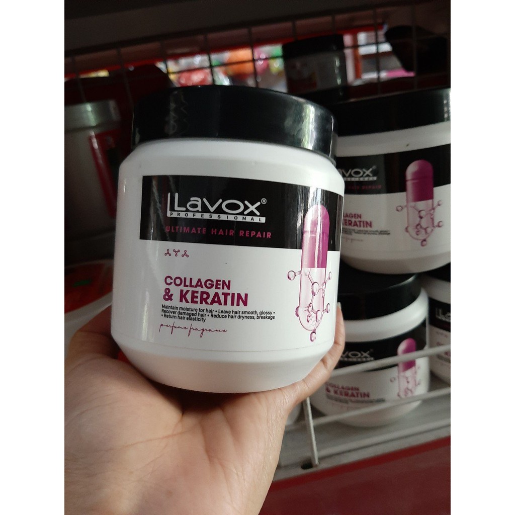 Hấp Ủ Xả Tóc Lavox Tinh Chất Nano Keratin/ Vitamin B5/ Collagen & Keratin Thế Hệ Mới