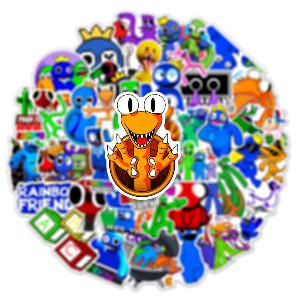50 pcs Rainbow Friends Roblox Rainbow Friends Graffiti Stickers