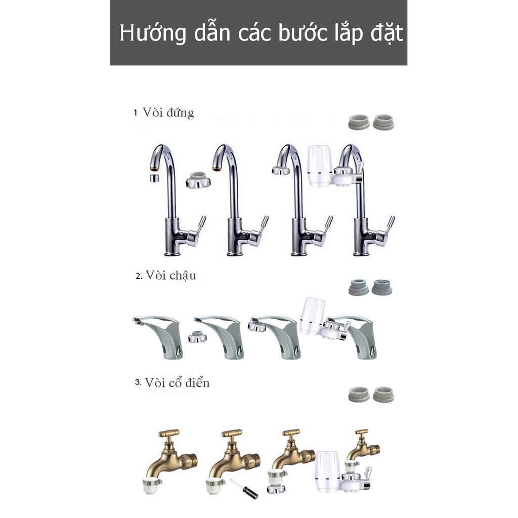 [Mã ELORDER5 giảm 10K đơn 20K] Bộ lọc nước trực tiếp tại vòi Zoosen cao cấp | BigBuy360 - bigbuy360.vn