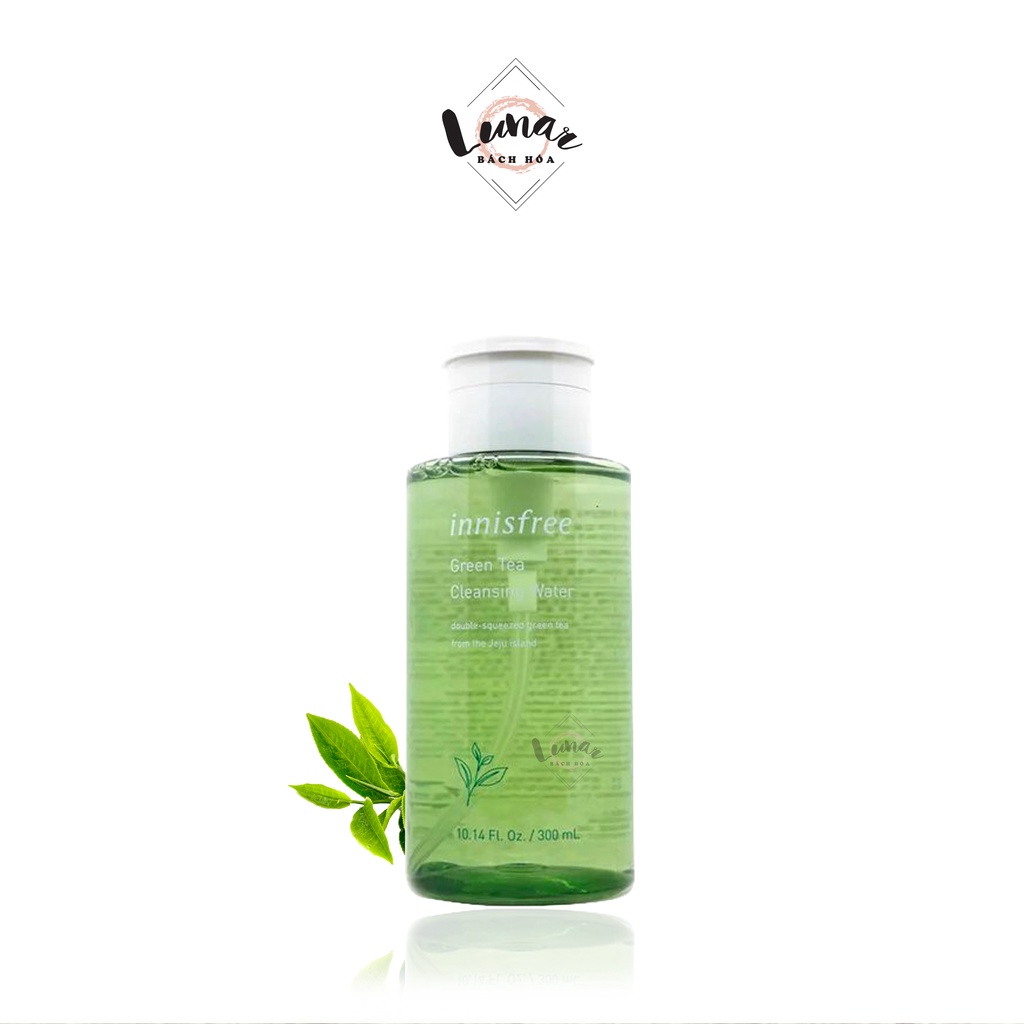 Nước Tẩy Trang Innisfree Trà Xanh Ngăn Ngừa Mụn Làm Sạch Da Green Tea Cleansing Water 300ml