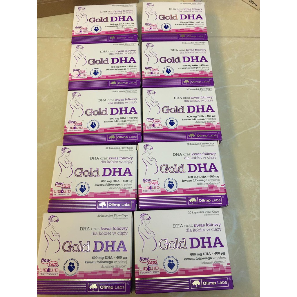 Gold DHA Chela. Bổ sung dha, acid folic cho phụ nữ mang thai, cho con bú (Hàng chính hãng)