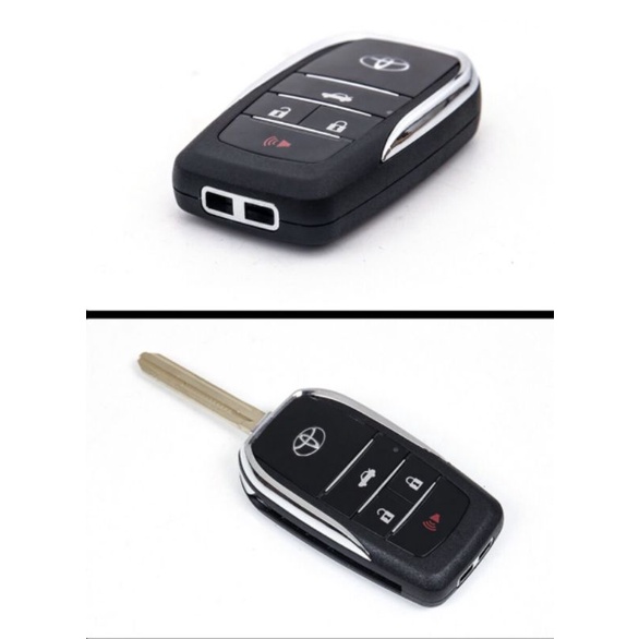 Vỏ chìa khoá độ gập TOYOTA 4 nút ( đời 2003 - 2015 ) xe Innova, Fortuner, Vios, Yaris, Corolla, Altis, Camry...