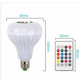 Đèn led E27 kiêm loa nhạc bluetooth thông minh có điều khiển chuyển màu