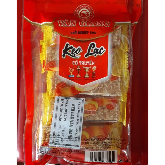 Gói Kẹo Lạc Vân Giang 170g (hạn 1/2021)