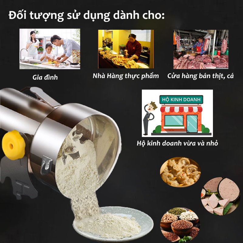 MÁY XAY BỘT KHÔ ĐA NĂNG TẠI NHÀ SEKA - Làm bánh, xay thịt cá, giò, chả, rau củ quả, nấu ăn chưa bao giờ đơn giản đến thế
