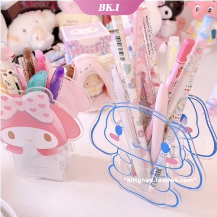 Ống Đựng Bút Bằng Acrylic Trong Suốt Hình Cinnamoroll My Melody Đáng Yêu