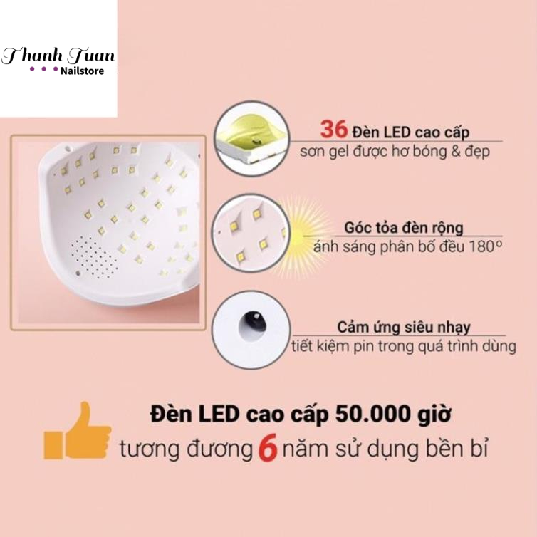 Máy hơ tích điện L’ugx LG200 chính hãng 60W 36 bóng đèn - Phụ kiện đồ nail