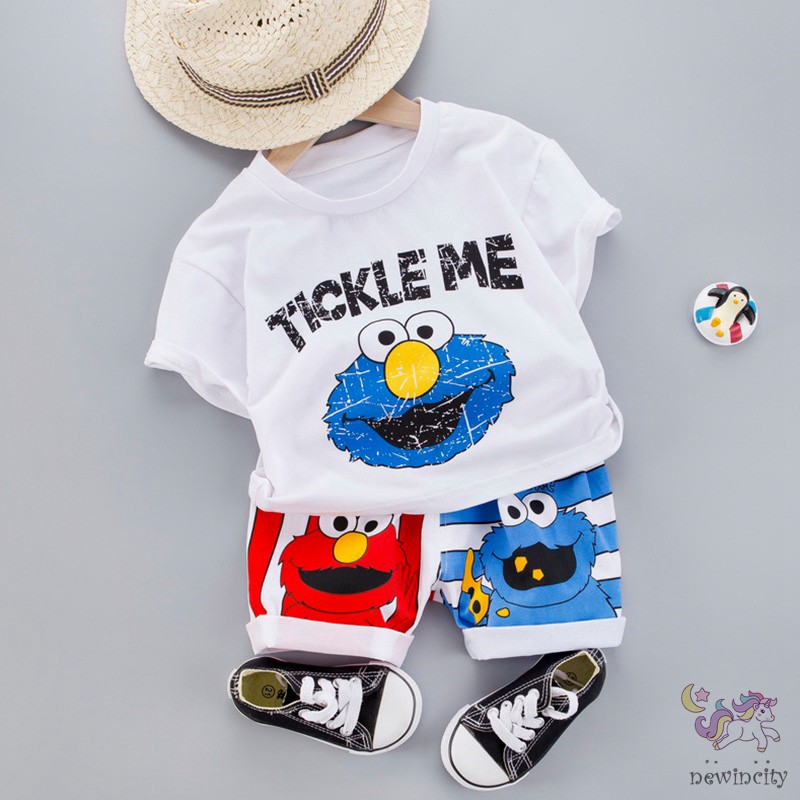 Bộ áo thun tay ngắn + quần short cho bé trai