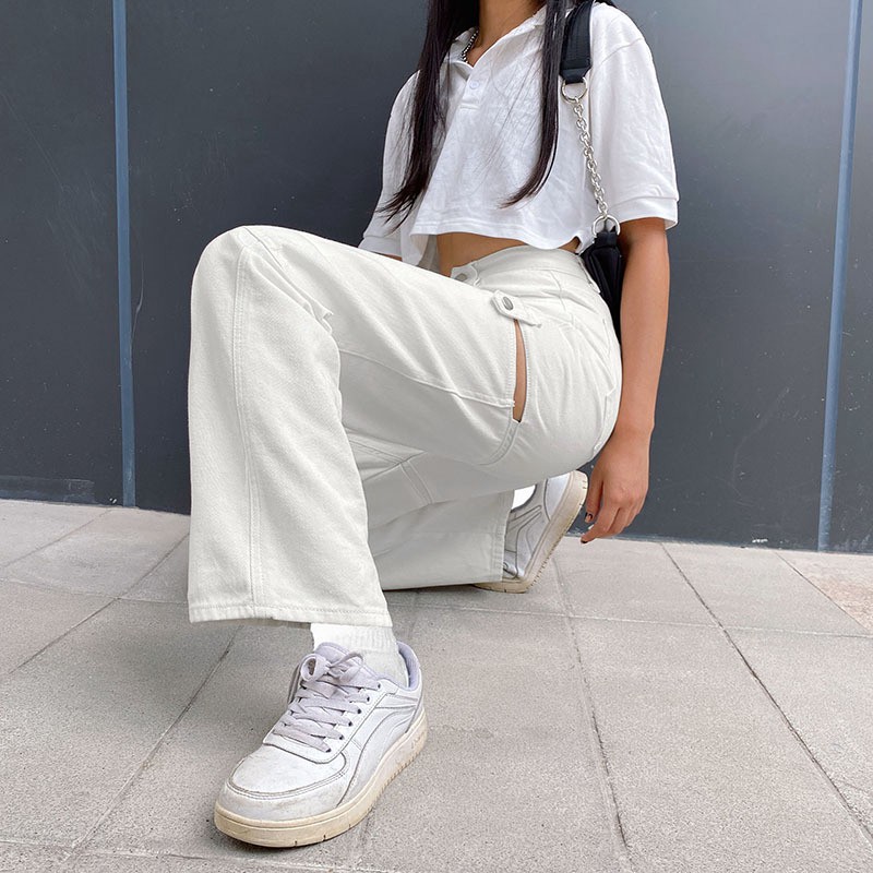 Quần Jeans Nữ Dài Lưng Cao Ống Đứng Thời Trang | BigBuy360 - bigbuy360.vn