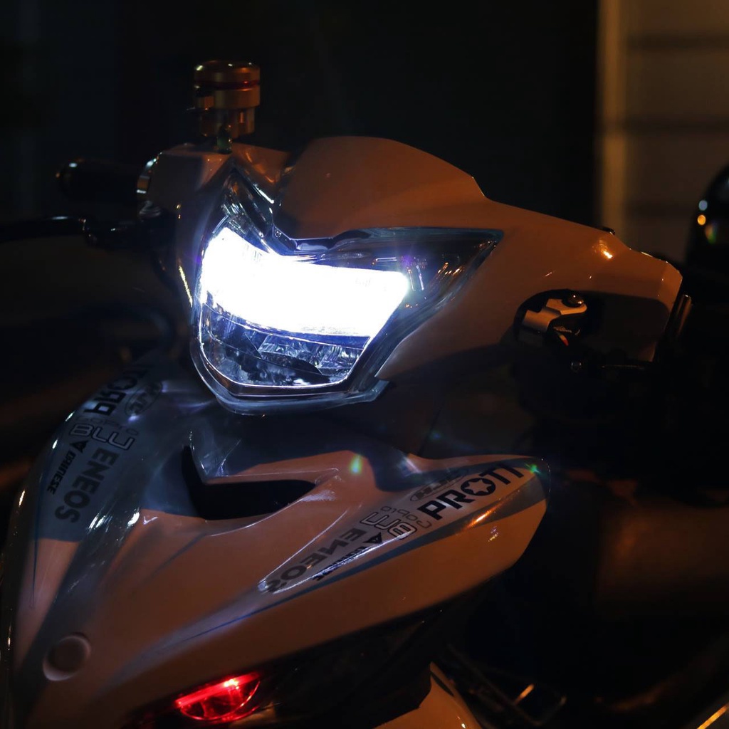 Chóa đèn led EXCITER 150, đèn pha led Ex 150 2 tầng Zhi.pat chính hãng - Bảo Hành 1 Năm