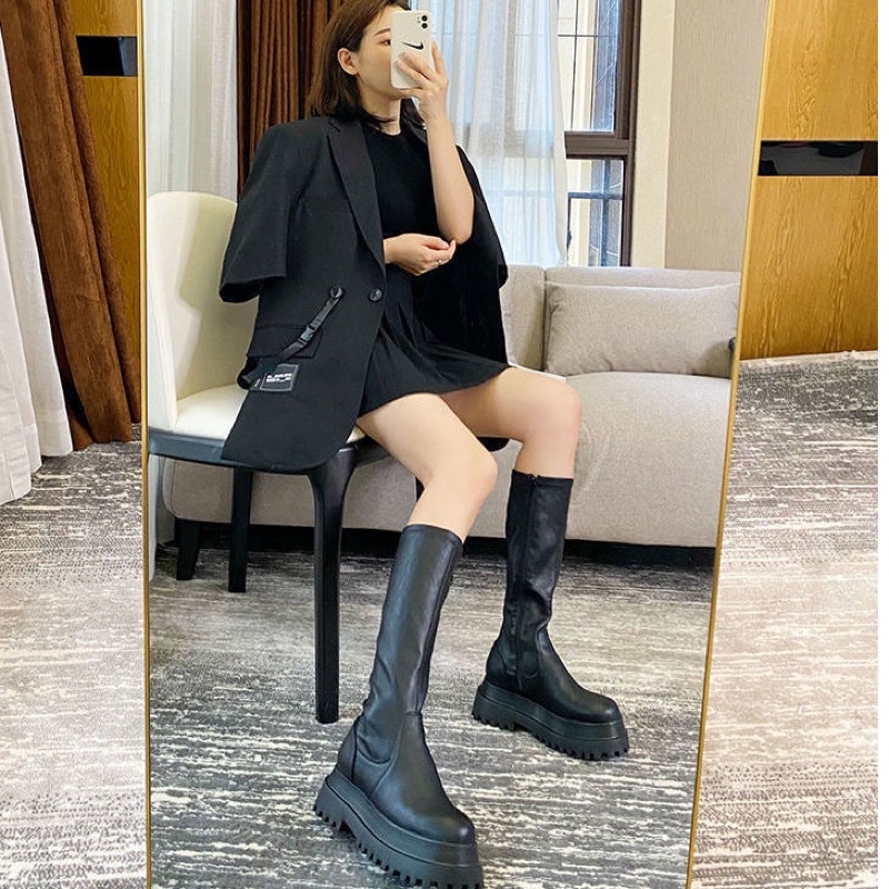 Boot đùi tăng chiều cao đế 7cm siêu ngầu + ảnh thật ở cuối