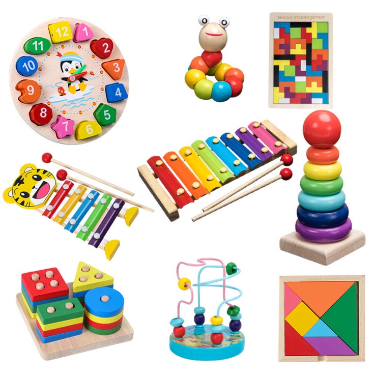 Đồ Chơi Giáo Dục BAPKIDS, Giáo Cụ Montessori Bằng Gỗ Giúp Bé Phát Triển Kỹ Năng Toàn Diện