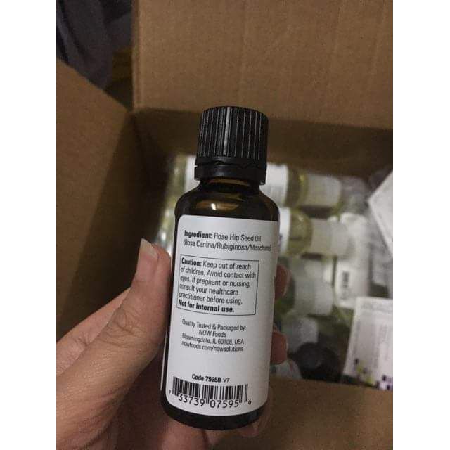 [Nhập Mỹ] Dầu nụ tầm xuân Now Rosehip Seed Oil 30ml