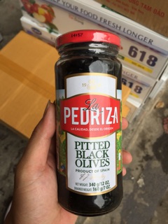 Olive đen La Pedriza nguyên hạt/tách hạt 340g