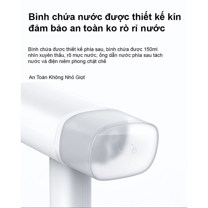 Bàn là ủi hơi nước cầm tay Xiaomi GT 306 mini làm phẳng mọi chất vải haochi