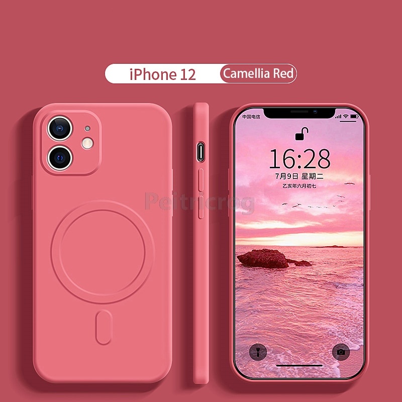 Ốp điện thoại silicon từ tính thích hợp cho Iphone 12 11 Pro Max Xs Xr X 12 Mini