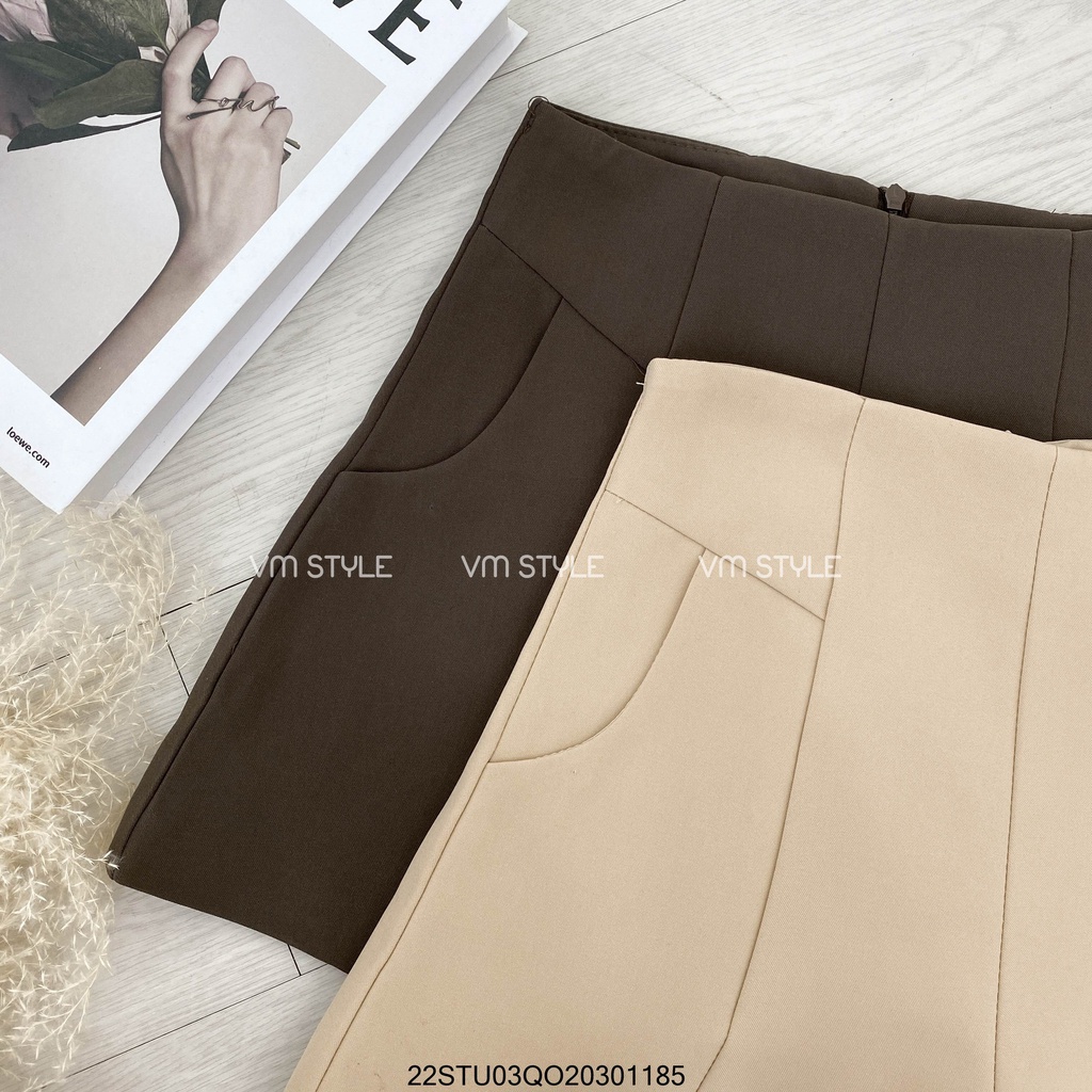 Quần short nữ gấp li túi kiểu 9960 VM Shop, quần đùi ống rộng đi chơi thời trang ulzzang STU00038