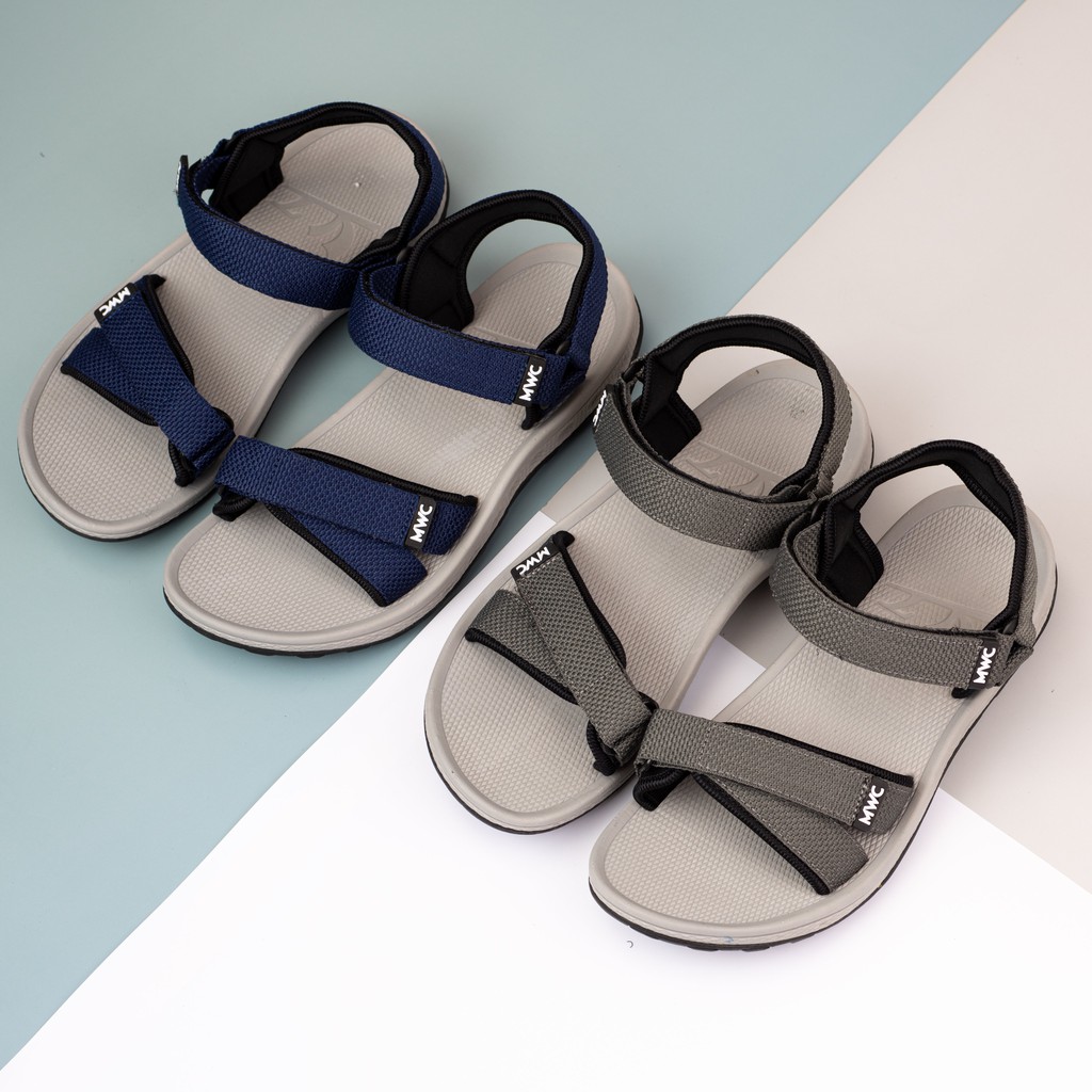 Giày sandal nam quai chéo MWC NASD- 7024