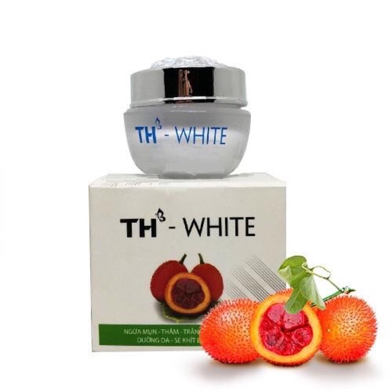 Kem Mụn - Thâm - Trắng Da - Mờ Sẹo TH WHITE 12g