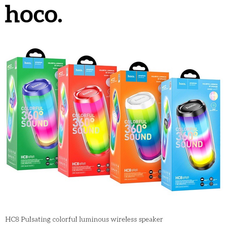 Loa Blutooth HOCO Siêu Chất , Âm Thanh  Tuyệt Đỉnh  , Đèn LED Theo Nhạc - BAỎ HÀNH CHÍNH HÃNG