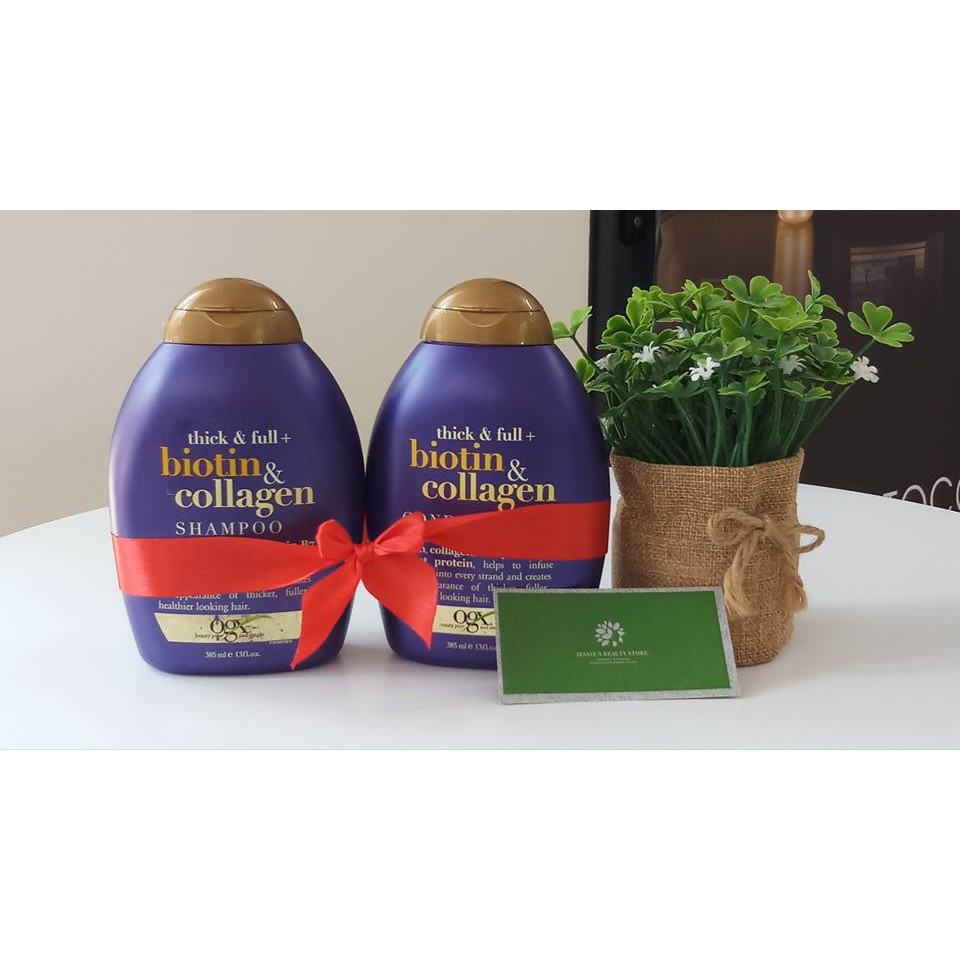 Cặp Dầu gội và xả  Biotin & Collagen