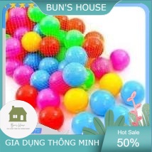 Set Bóng Nhựa Đồ Chơi Cho Bé, Bóng Nhựa Nhà Bóng, Hồ Bơi - An Toàn Cho Bé