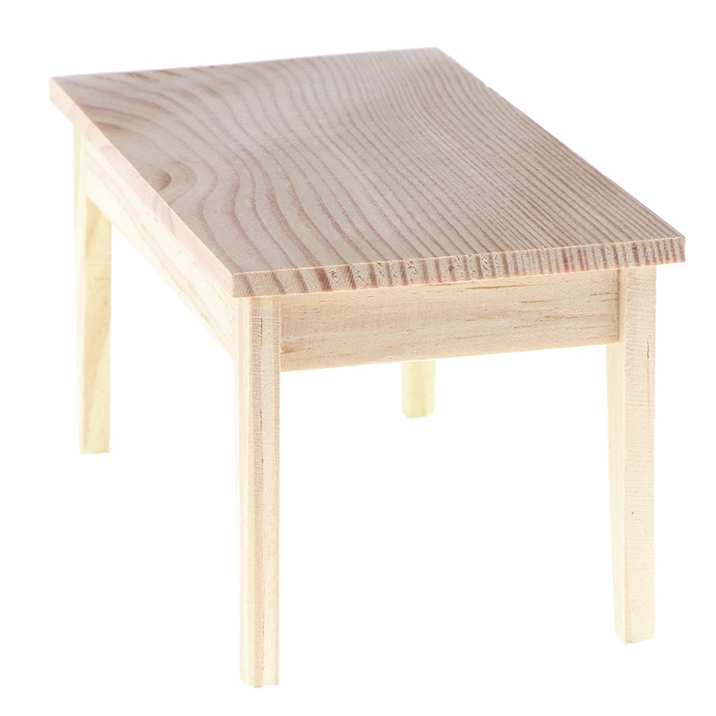 Bộ 2 Bàn Ăn Mini Tỉ Lệ 1 / 12 Trang Trí Nhà Búp Bê