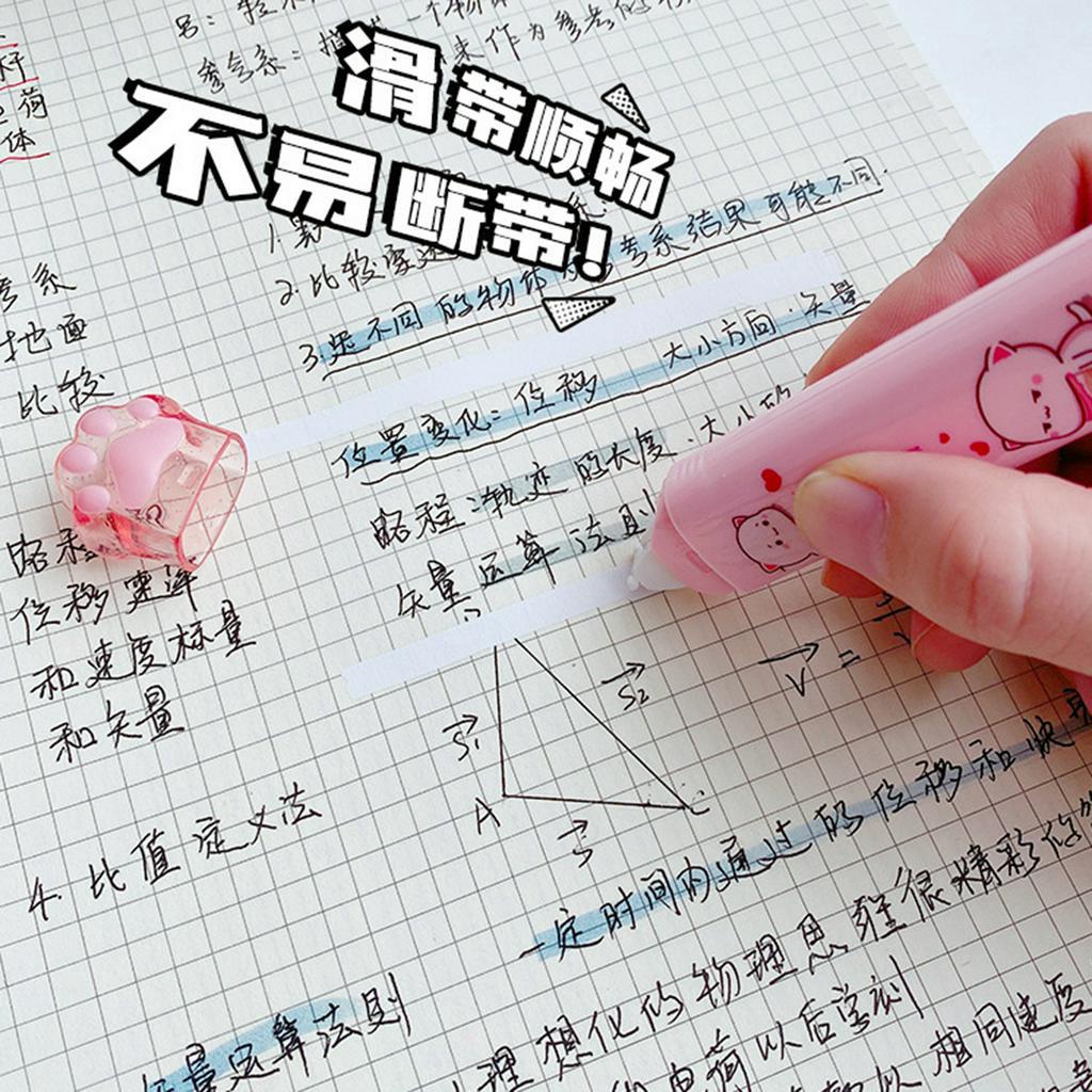 Bút Xóa Kéo 2 Trong 1 Kiểu Dáng Hoạt Hình Dễ Thương