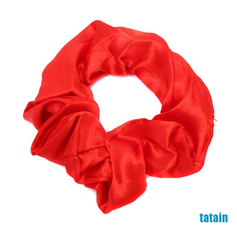 [TA] 40 Pcs Hair Silk Scrunchies Satin Elastic Hair Bands Hair Ties Ropes Hair Bands  WK