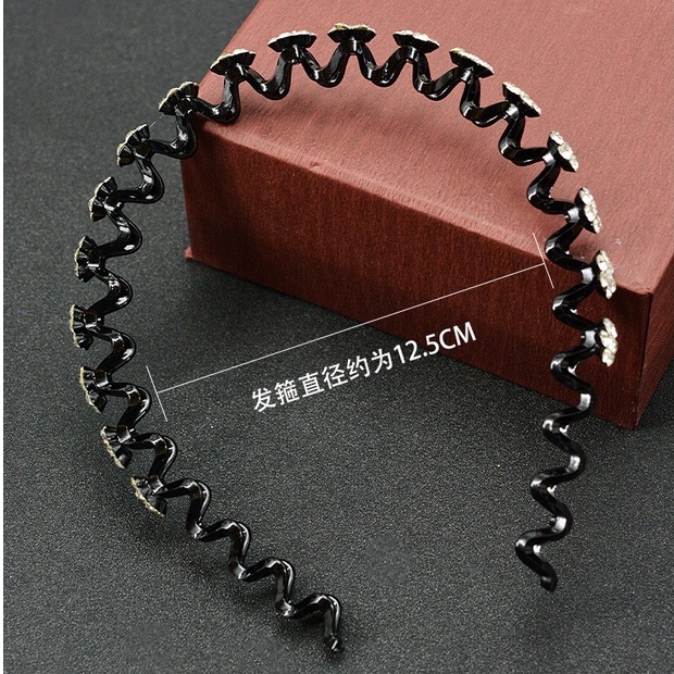 Băng Đô Gợn Sóng Đính Đá Thời Trang 2022